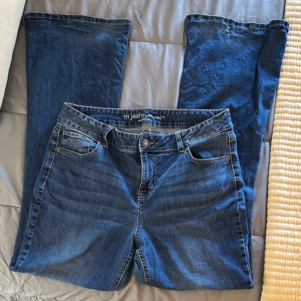 Maurices Blue Bootcut Jeans - Classic Mid Rise Gently Worn